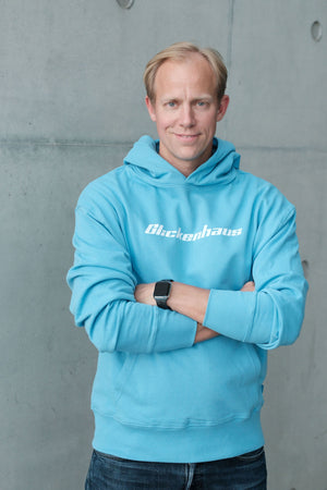 Recycled cotton relaxed hoodie