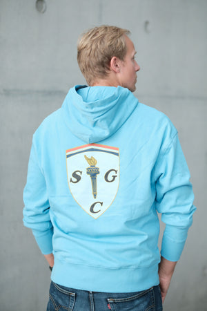 Recycled cotton relaxed hoodie